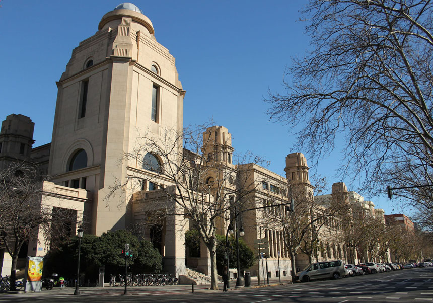 Rectorate building of the University of Valencia.